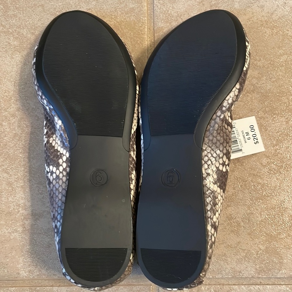 Snake Skin Ballet Shoes - Picture 3 of 5